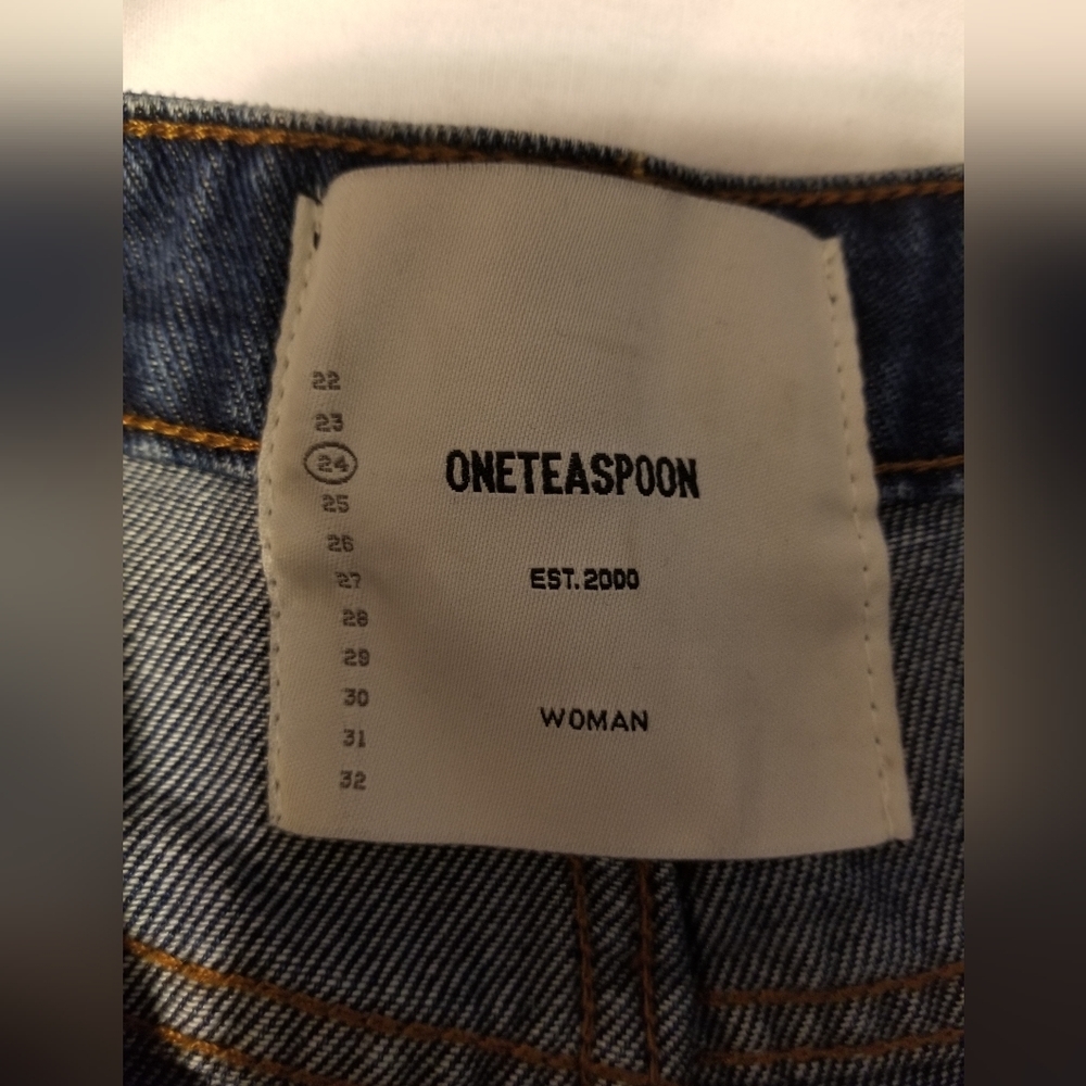 NWT Oneteaspoon Est 2000 Jeans Women's Size 24 Color Blue Moon - Picture 6 of 12